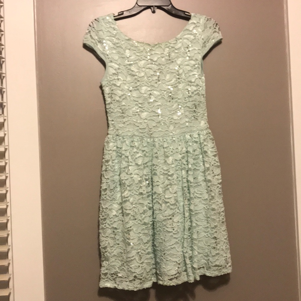 Turquoise Sparkly Dress